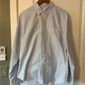 NN07 Classic Oxford Blue Striped Men's Shirt